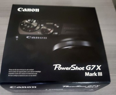 Canon PowerShot G7 X Mark III 20.1MP Point & Shoot Digital Camera New Black