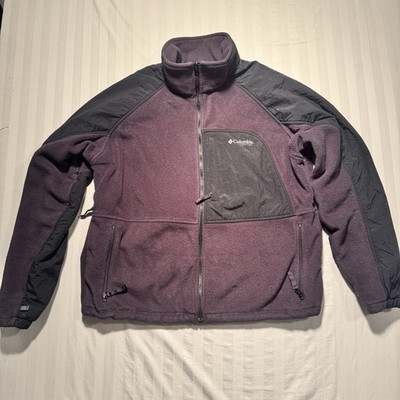 Columbia Vertex Jacket Fleece Brown Black Interchange Zip