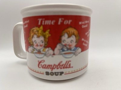 Vntg Rare 1998 Campbell's Soup mug Featuring   ''Time For Campbell's Soup''A7