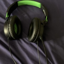 Turtle Beach Wired Over-Ear Headset Black Green Boom Mic Inline Controls