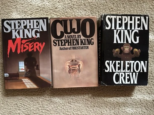 Stephen King Misery, Cujo,  Skeleton Crew.  Used Hardcover