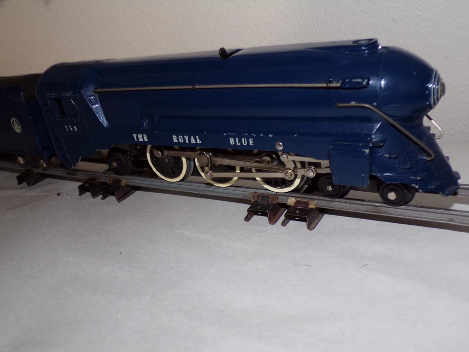 Original Vintage American Flyer S Gauge 350 Royal Blue Steam EXCEPTIONALLY CLEAN - Image 4 of 4