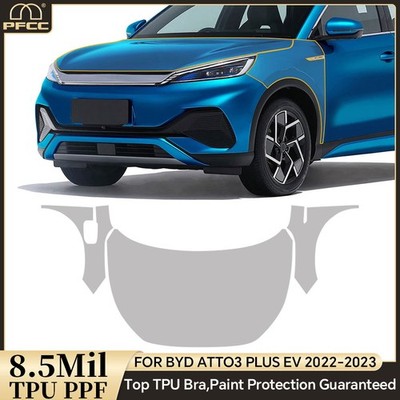 For BYD ATTO3 2022 2023 Hood Fender Precut Paint Protection Film Clear PPF TPU