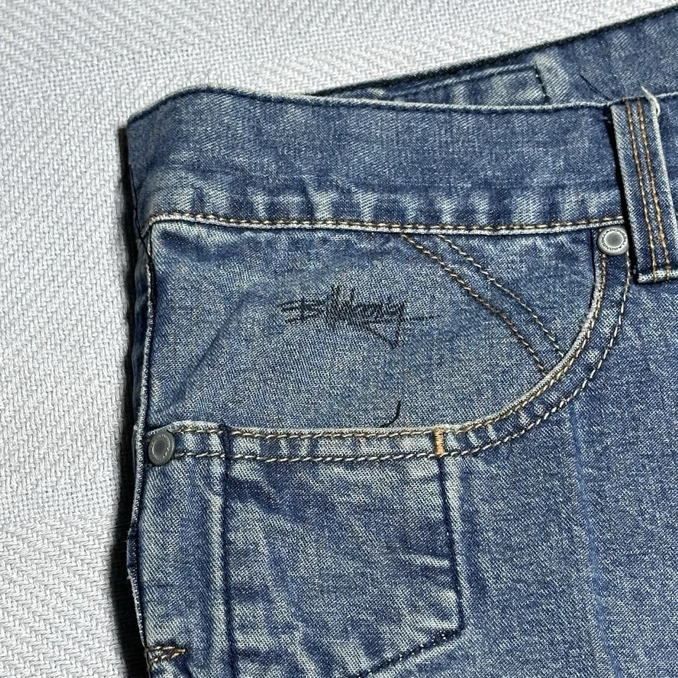 Jeans Billabong Vintage Y2K 36x32 Grunge Patinador Sueltos Pierna Ancha Denim Botón Mosca Foto 3 de 4