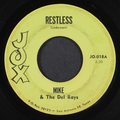 MIKE & DEL RAYS: restless / you talk too much JOX 7'' Single 45 RPM