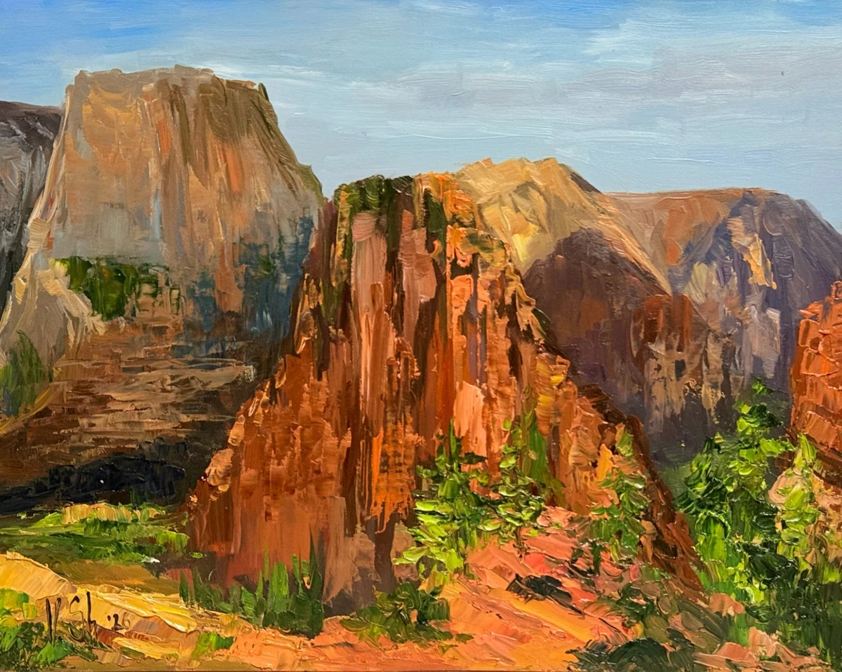 油画风景原创艺术绘画| eBay