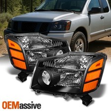 Fit 04-15 Titan 05-07 Armada Black Headlights 2009 2010 2011 2012 2013 2014 2015 Fit 04-15 Titan 05-07 Armada Black Headlights 2009 2010 2011 2012 2013 2014 2015