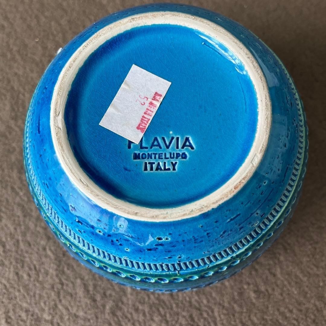 Flavia planter Bitossi Rimini Blue Ceramic Vase Mid Century
