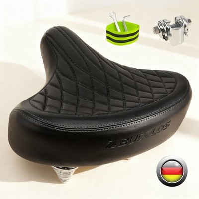 Komfort Fahrrad Wide Big Bum Sattel Sitz Wasserdichtes Sporty Retro Tourensattel