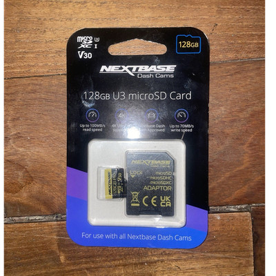 NEXTBASE 128GB U3 V30 High Speed 4K Ultra HD microSDXC Card for Dash Cams