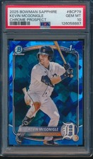 PSA 10 KEVIN MCGONIGLE 2025 Bowman Chrome SAPPHIRE Edition Refractor RC GEM MINT