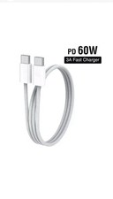 3 Ft USB C to USB C, 60W Fast Charging  Data SYNC Charger Cable Cord.