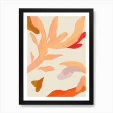 Abstract Desert Botanicals Art Prin Framed Wall Art Poster Canvas Print Picture
