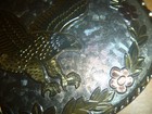 Vintage Belt Buckle M Eagle USA Western Floral Oval-shaped Belt Buckle — photo 8