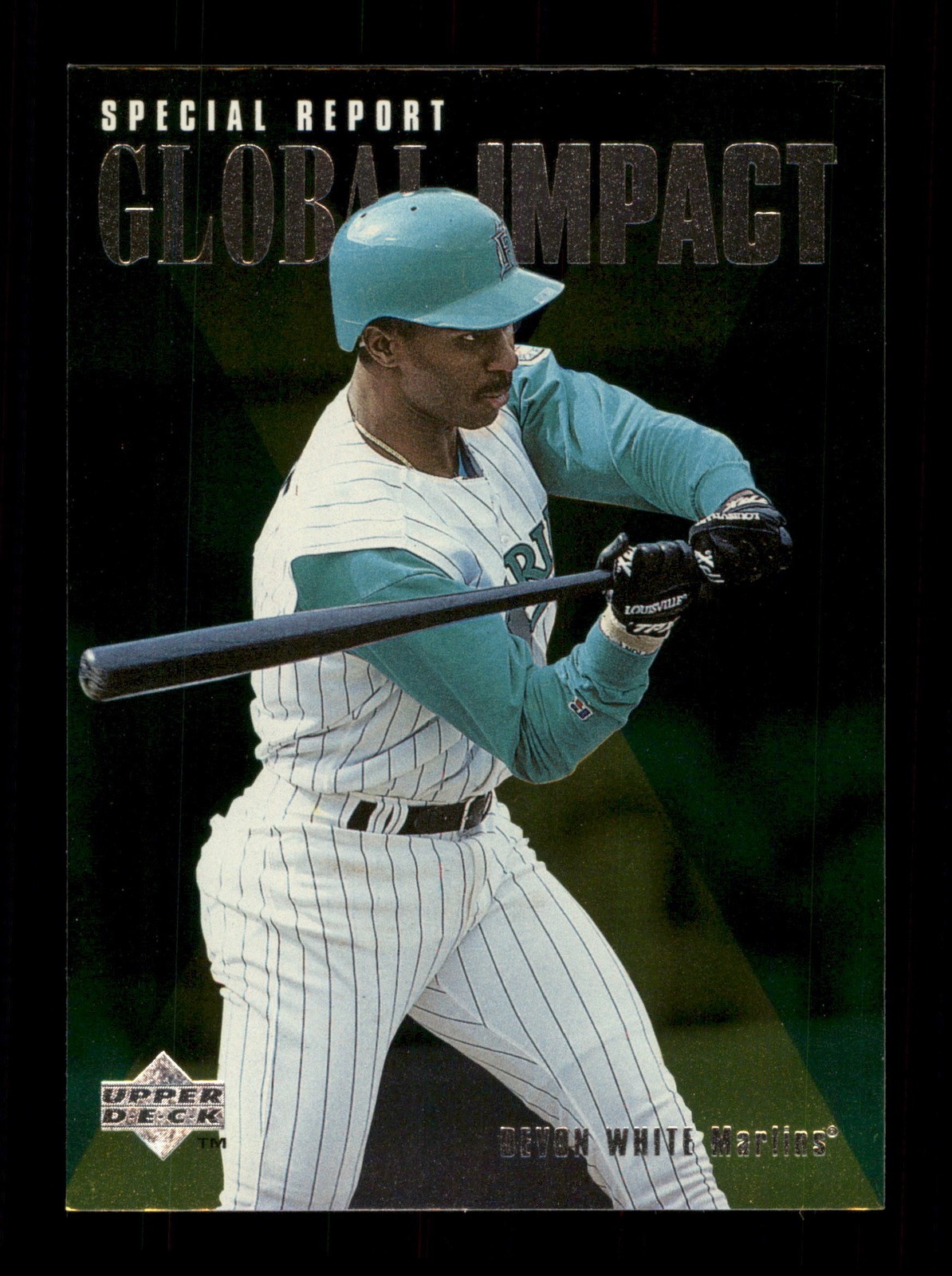  191 Devon White  Marlins 1996 Upper Deck Baseball Sports Trading Card 