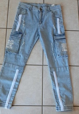 Ksubi Designer Jeans L Light Blue Cargo Royalty Heroism And The Streets