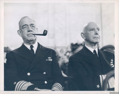 1945 Washington Admiral James Richardson Pearl Harbor Hearings Vintage Photo 6x8