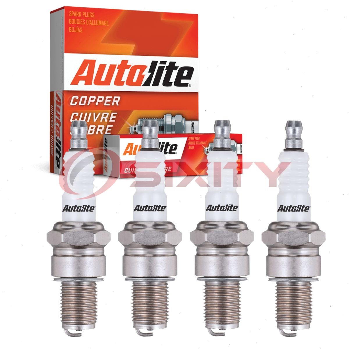 4 pc Autolite Copper Core Spark Plugs for 1960 Facel Vega Facellia Ignition sb