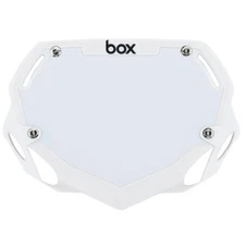 BOX Box Two Number Plate, Small - White
