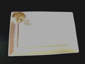 WILLIAMS SONOMA Sculpted SEA SHELLS Rectangular Serving Platter Tray