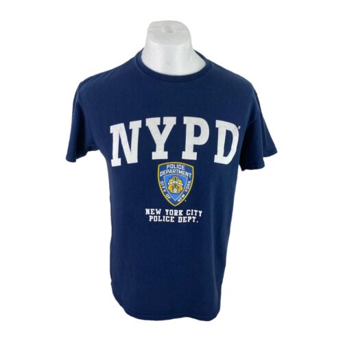NYPD T Shirt Medium Niebieski New York Police Tee NYC America USA Koszulka turystyczna - Zdjęcie 1 z 12