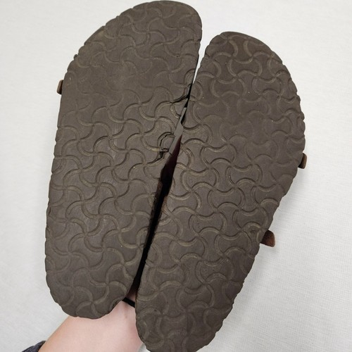 Birkenstock Larisa Womens Sandals Size 41 10 Brown Leather Cork Footbed - Picture 3 of 18