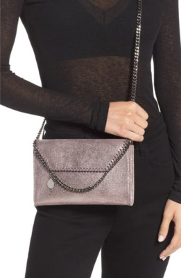New Stella Mccartney Mini Falabella Wallet On Chain Crossbody Bag Blush Pink Nwt Ebay