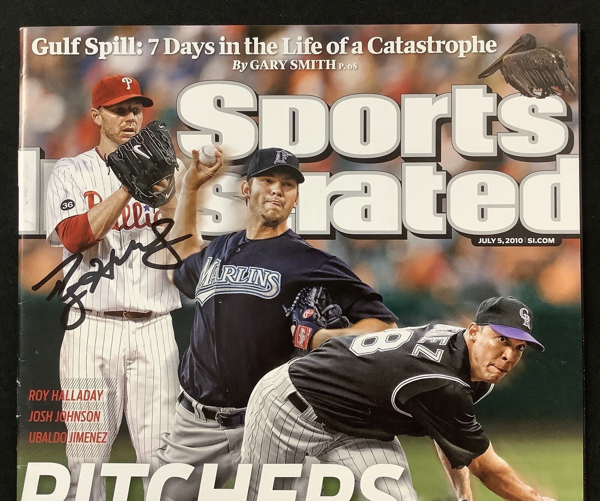 Roy Halladay Signed Sports Illustrated 7/5/10 No Label