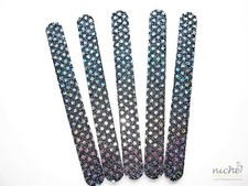 TABLAS DE ESMERIL ACOLCHADAS CON BRILLO NEGRO "GLAM" DE PRIMERA CALIDAD - PAQUETE DE 5 - ¡OFERTA!!