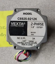Vexta C6925-9212K Stepper Motor with Gear Pulley