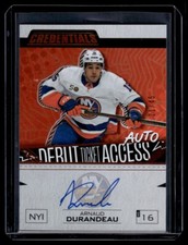 2023-24 Upper Deck Debut Ticket Access Orange Auto Arnaud Durandeau Rookie 21/45