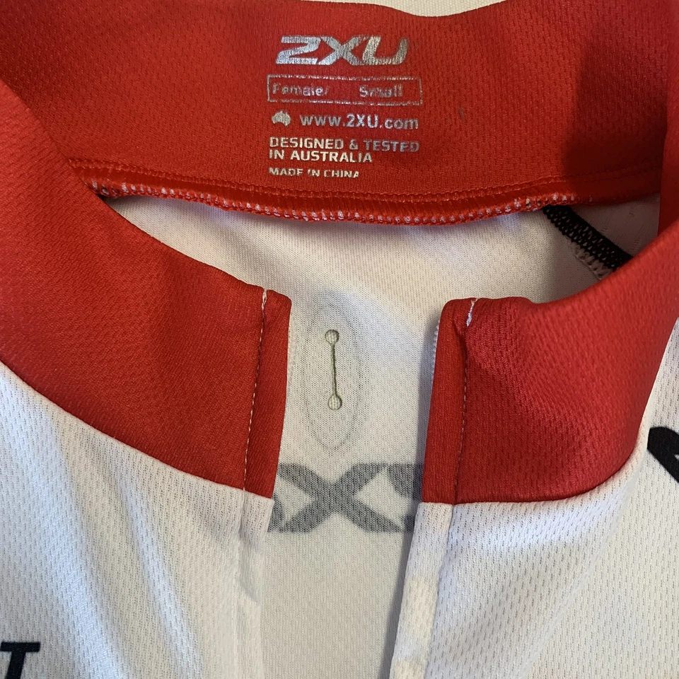 2XU jersey cycling Short Sleeve Women’s Full Zip Maverick Rolf Prima Bollé Sz S - Image 4 of 4