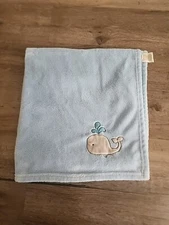 Circo Target Baby Blanket Blue Whale Print Nautical Fleece Lovey Plush Soft #5