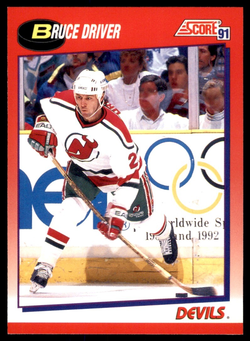1991-92 Score Canadian Bilingual Bruce Driver #89