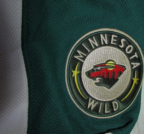 CCM REEBOK NHL MINNESOTA WILD ZACH PARISE "A" SIZE 50 WHITE STITCHED JERSEY, VG - Picture 8 of 20