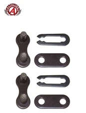 GENUINE KMC STEEL MASTER LINK 1/2X1/8 SOLD BY PAIR BLACK