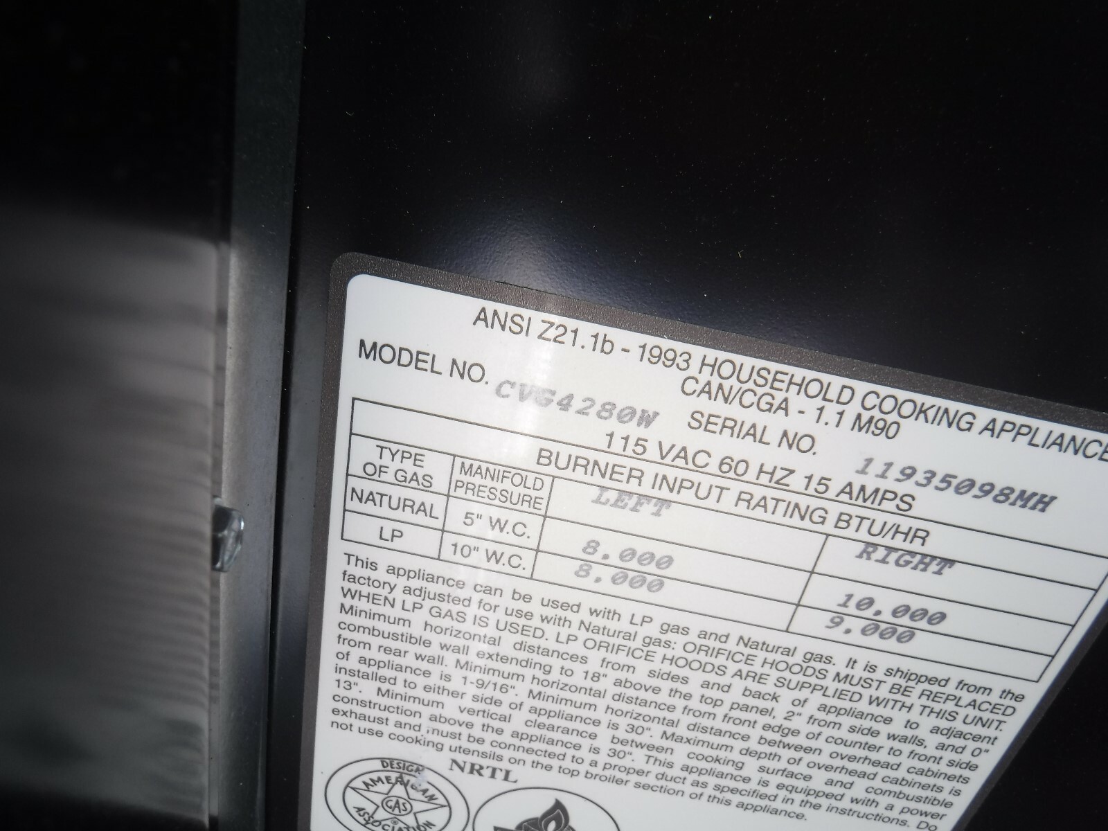 Jenn Air CVG4280w Downdraft Gas cooktop eBay