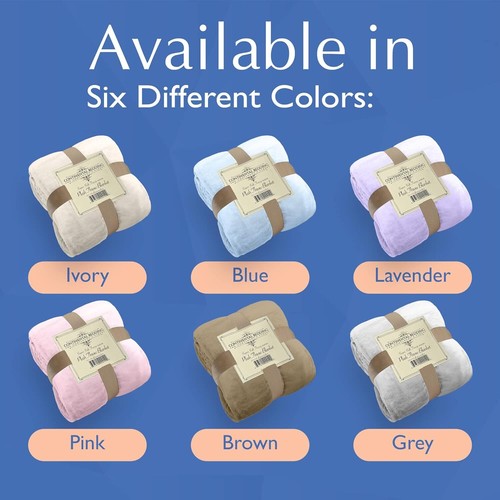 Continental Bedding - Super Soft Flannel Fleece Throw Blanket - Picture 29 of 63