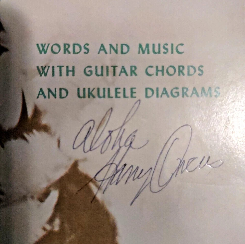 哈里·欧文斯亲笔签名 - 夏威夷歌曲 - 作曲家和乐队领队乐谱 — 第 2/4 张图片