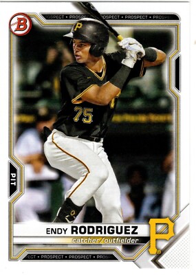 Endy Rodriguez Pittsburgh Pirates 2021 Bowman Draft