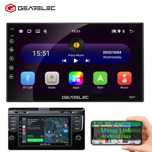 7" 2DIN Car Stereo Radio WiFi GPS AUX-in USB Multimedia MP3 Player Android 13