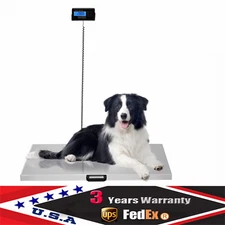 LARGE 440LBS DOG DIGITAL PET SCALE for Shipping Veterinary Livestock Steel 103cm
