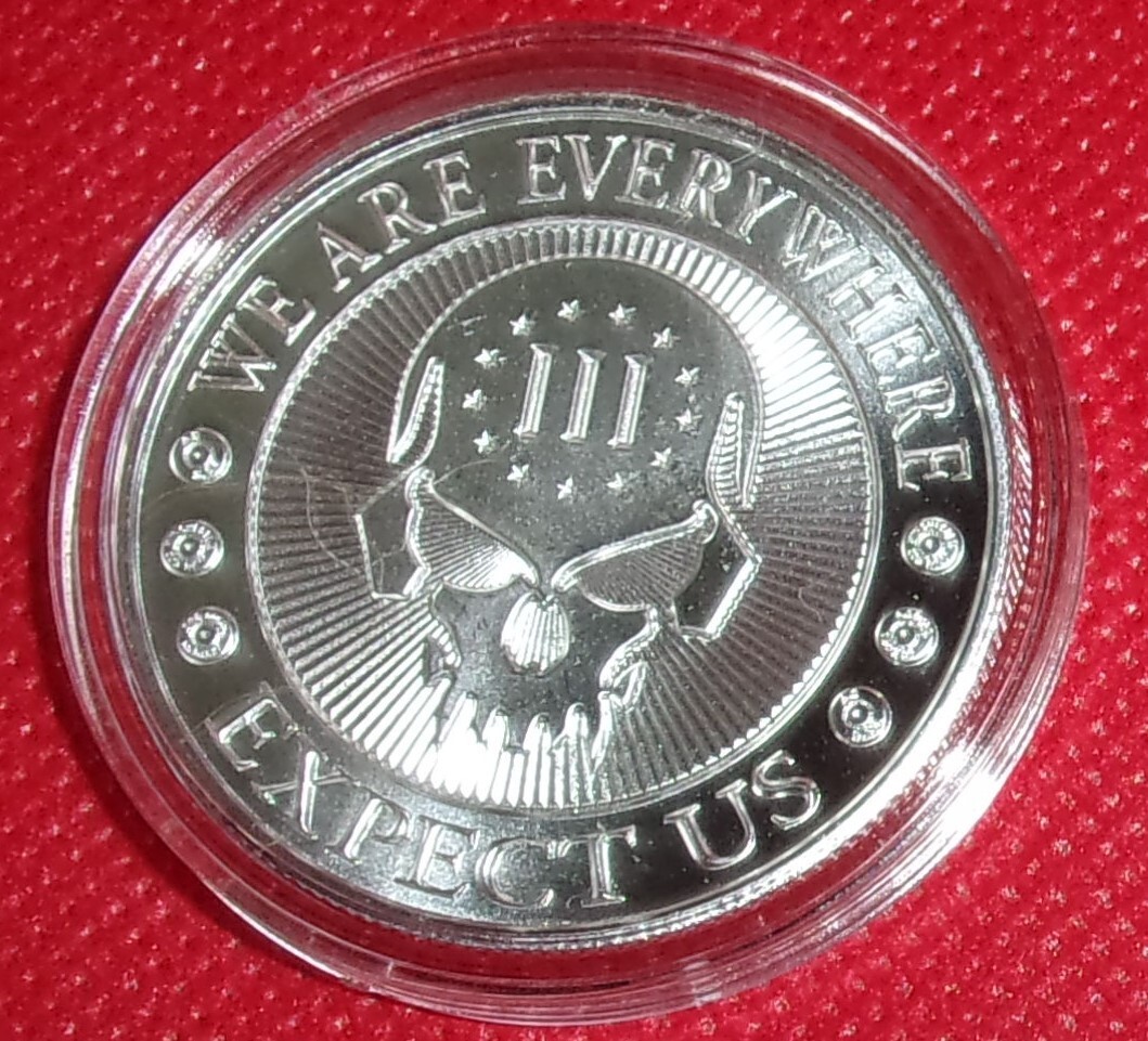 1 oz Silver 2023 Deuce Four Skull Round Type I in Capsule I