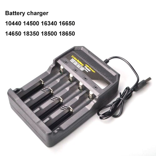 4 Slot 4.2V Battery Charger USB Charging 18650 18350 Li-ion Battery Rechargeable - Picture 4 of 8