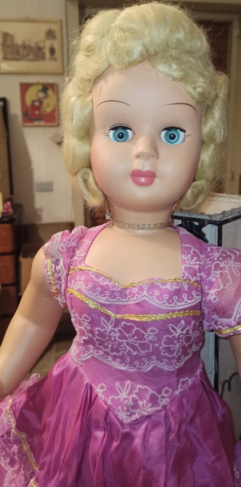 BAMBOLA VINTAGE CELLULOIDE - ANNI 50 ORIGINALE - Immagine 3 di 4