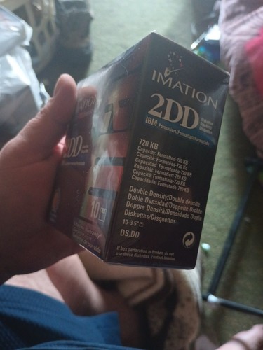Imation 2HD Floppy Discs SEALED IBM Formatted 10 pack Diskettes 1.44 MB - Afbeelding 3 van 4