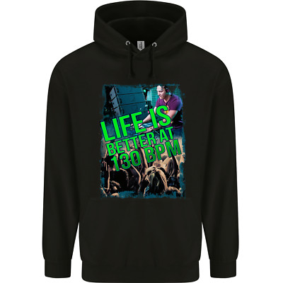 Life Is Better at 130 Bpm Tanz Musik DJ Herren 80% Baumwolle Hoodie
