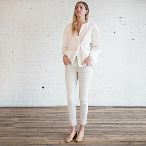 6397 Women S Mini Skinny Low Rise Jeans In White Stripe Sizes 24 29 30 Np042ws Ebay