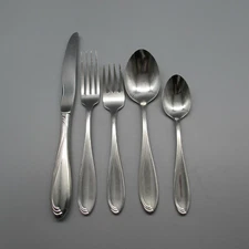 Oneida Stainless Flatware - CAMBER / SCROLL  5pc Place Setting * USA Made