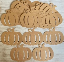 Pumpkin Cutouts Thanksgiving Confetti Table decorations fall decor Kraft 30pcs